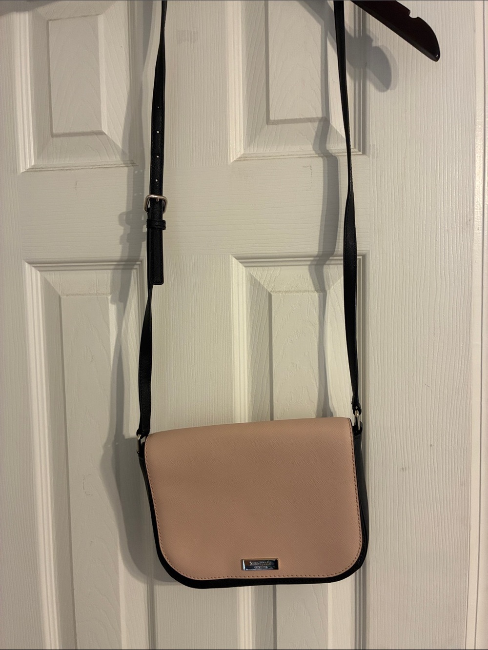Kate Spade Taupe Crossbody Bag with Black Trim